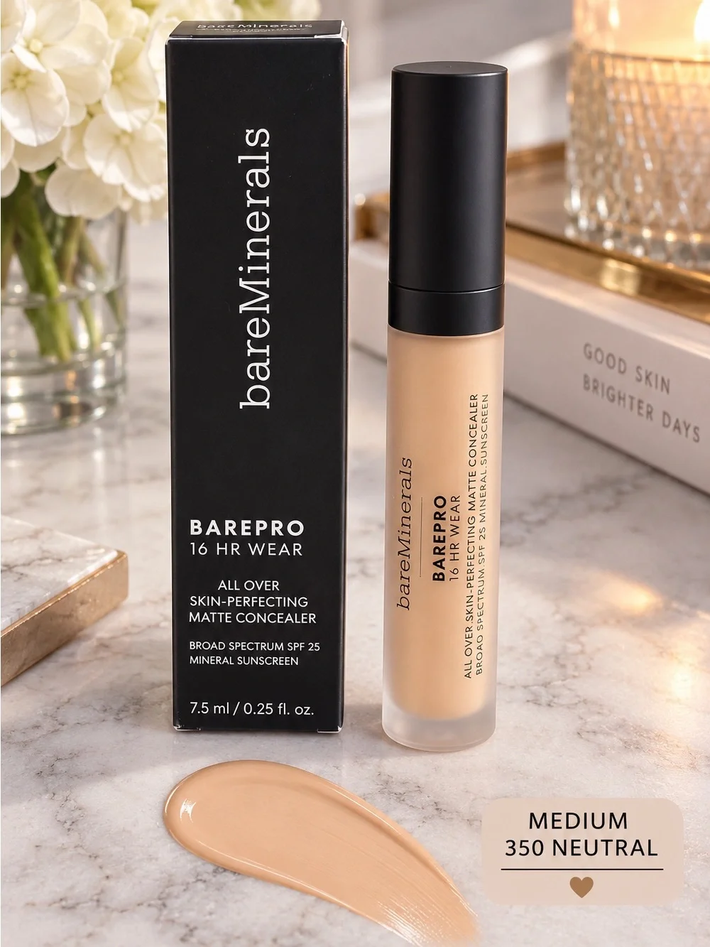 bareMinerals BAREPRO Concealer — Medium 350 Neutral Beige
